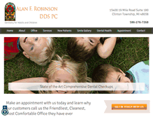 Tablet Screenshot of dentist-clintontownshipmi.com